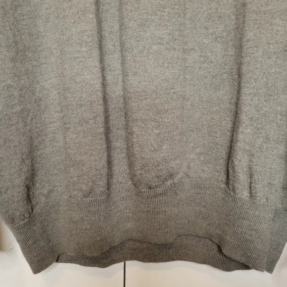 Olive Green 100% Italian Sheep Wool Sweater, Sz M - Picture 8 of 15